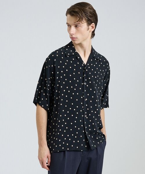 DESIGNWORKS / デザインワークス シャツ・ブラウス | ランダムドット オープンカラーシャツ【予約】 | 詳細1