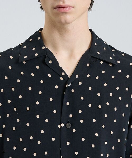 DESIGNWORKS / デザインワークス シャツ・ブラウス | ランダムドット オープンカラーシャツ【予約】 | 詳細5