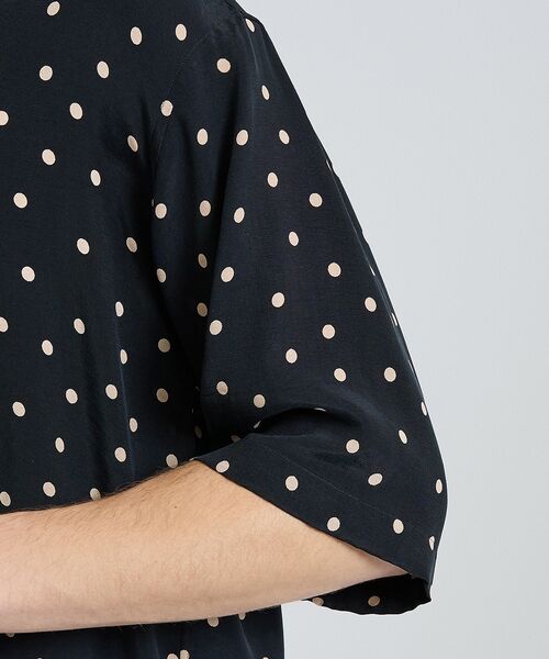 DESIGNWORKS / デザインワークス シャツ・ブラウス | ランダムドット オープンカラーシャツ【予約】 | 詳細6