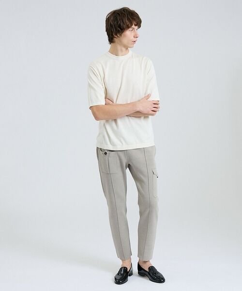 DESIGNWORKS / デザインワークス Tシャツ | リーフ柄ニットTシャツ / 半袖ニットT | 詳細5