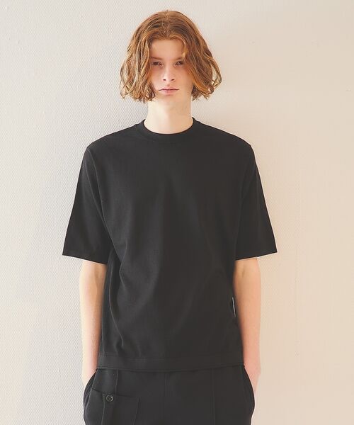 DESIGNWORKS / デザインワークス Tシャツ | リーフ柄ニットTシャツ / 半袖ニットT【予約】 | 詳細5