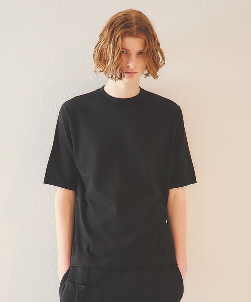 DESIGNWORKS / デザインワークス Tシャツ | リーフ柄ニットTシャツ / 半袖ニットT【予約】 | 詳細6