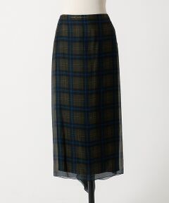 DESIGNWORKS / デザインワークス ミニ・ひざ丈スカート | 【N°21/ヌメロ ヴェントゥーノ】チェックバックラッフルスカート