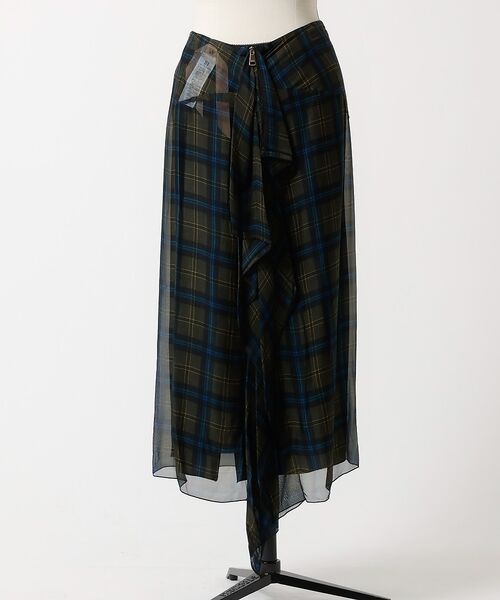 DESIGNWORKS / デザインワークス ミニ・ひざ丈スカート | 【N°21/ヌメロ ヴェントゥーノ】チェックバックラッフルスカート | 詳細2