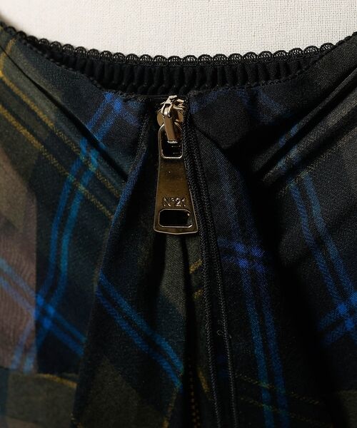 DESIGNWORKS / デザインワークス ミニ・ひざ丈スカート | 【N°21/ヌメロ ヴェントゥーノ】チェックバックラッフルスカート | 詳細3