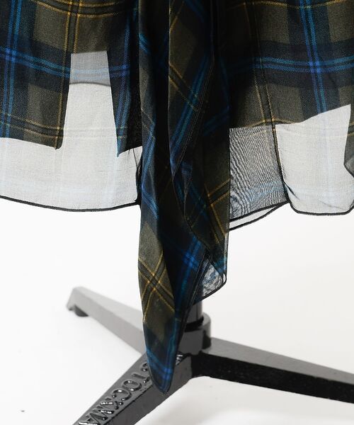 DESIGNWORKS / デザインワークス ミニ・ひざ丈スカート | 【N°21/ヌメロ ヴェントゥーノ】チェックバックラッフルスカート | 詳細4