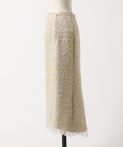 DESIGNWORKS / デザインワークス ミニ・ひざ丈スカート | Aラインスカート イエロー×ピンク | 詳細1