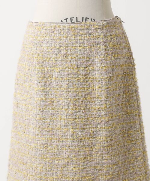 DESIGNWORKS / デザインワークス ミニ・ひざ丈スカート | Aラインスカート イエロー×ピンク | 詳細3