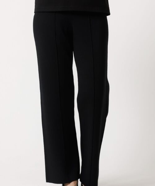 DESIGNWORKS / デザインワークス パンツ | センタープリーツニットパンツ（ブラック）