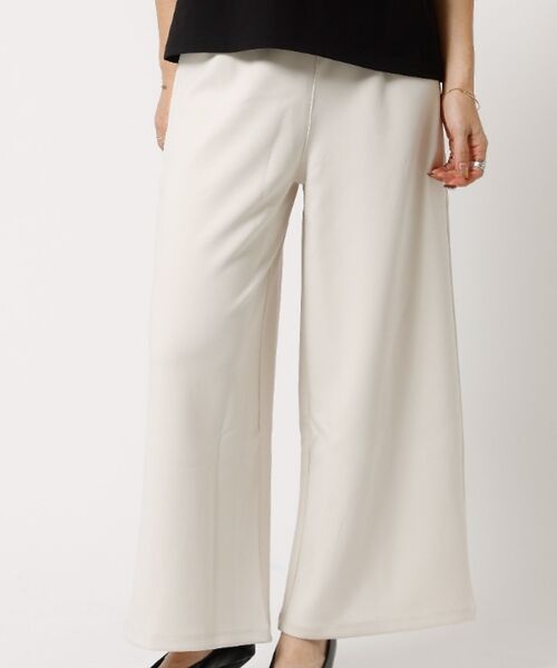 DESIGNWORKS / デザインワークス パンツ | ジャージーワイドパンツ（アイボリー）