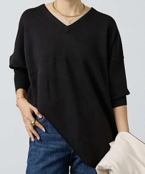 DESIGNWORKS / デザインワークス ニット・セーター | 【追加】ハーフミラノVネックプルオーバー | 詳細1