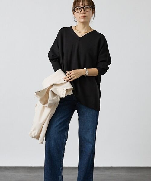 DESIGNWORKS / デザインワークス ニット・セーター | 【追加】ハーフミラノVネックプルオーバー | 詳細5