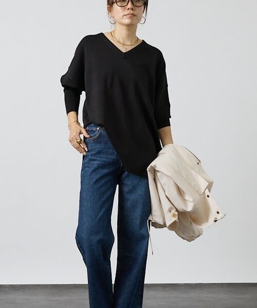 DESIGNWORKS / デザインワークス ニット・セーター | 【追加】ハーフミラノVネックプルオーバー | 詳細6