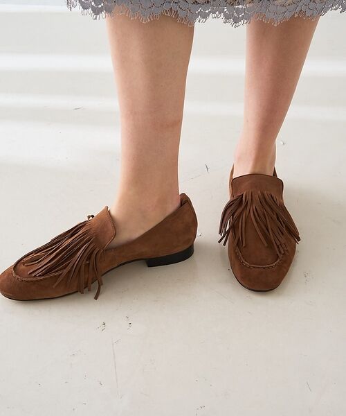 DESIGNWORKS / デザインワークス シューズ | 【JVAM/ジェイヴィエーエム 】 PIMM　スエードフリンジシューズ【予約】 | 詳細1