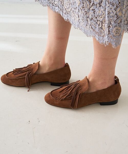 DESIGNWORKS / デザインワークス シューズ | 【JVAM/ジェイヴィエーエム 】 PIMM　スエードフリンジシューズ【予約】 | 詳細3