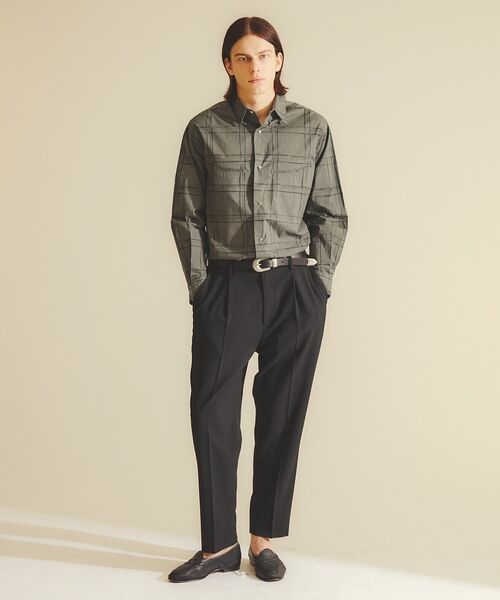 DESIGNWORKS / デザインワークス スラックス・ドレスパンツ | 【セットアップ対応】ウールアムンゼン ワイドテーパードパンツ / イージーパンツ | 詳細14