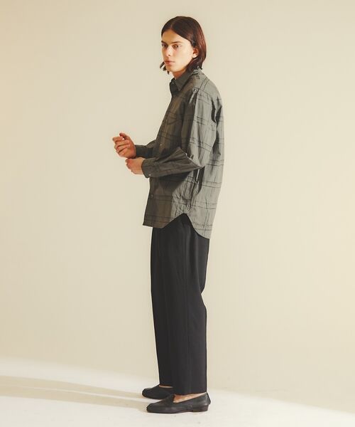 DESIGNWORKS / デザインワークス スラックス・ドレスパンツ | 【セットアップ対応】ウールアムンゼン ワイドテーパードパンツ / イージーパンツ | 詳細15
