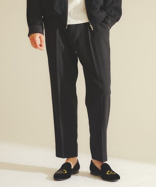 DESIGNWORKS / デザインワークス スラックス・ドレスパンツ | 【セットアップ対応】ウールアムンゼン ワイドテーパードパンツ / イージーパンツ | 詳細16