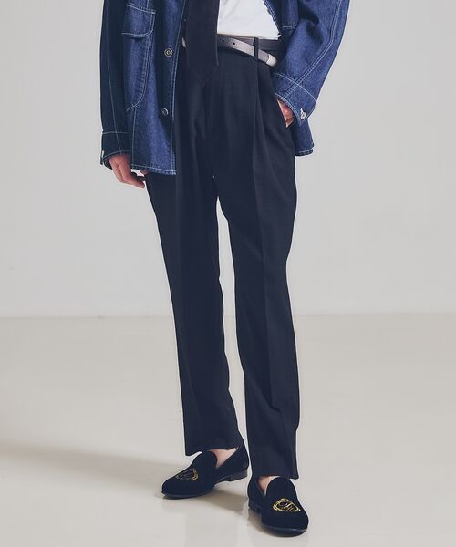 DESIGNWORKS / デザインワークス スラックス・ドレスパンツ | 【セットアップ対応】ウールアムンゼン ワイドテーパードパンツ / イージーパンツ | 詳細18