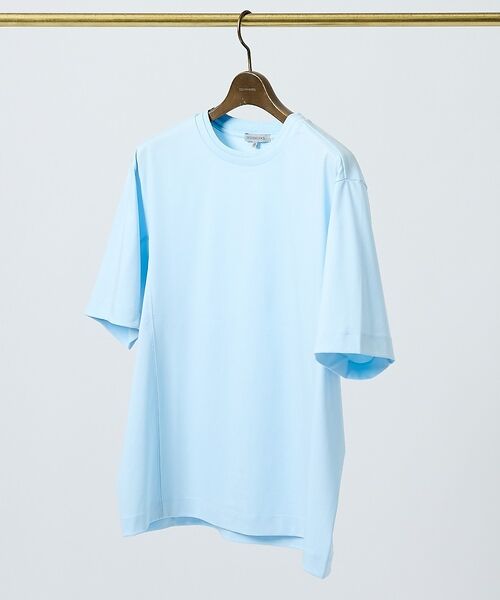 DESIGNWORKS / デザインワークス Tシャツ | 【接触冷感】クールスムース Tシャツ / アンサンブル対応（サックスブルー）