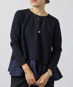 DESIGNWORKS / デザインワークス シャツ・ブラウス | 【一部店舗限定】後ろタフタ長袖プルオーバー