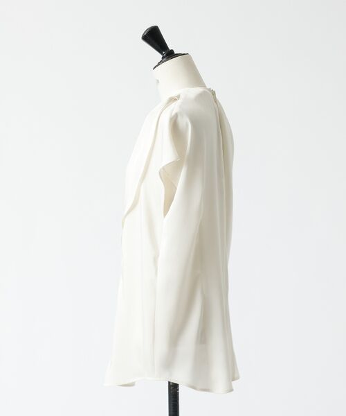 DESIGNWORKS / デザインワークス シャツ・ブラウス | 【セットアップ対応】サテンアシンメトリーケープブラウス | 詳細16
