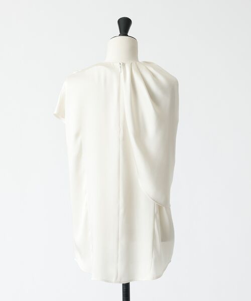 DESIGNWORKS / デザインワークス シャツ・ブラウス | 【セットアップ対応】サテンアシンメトリーケープブラウス | 詳細17