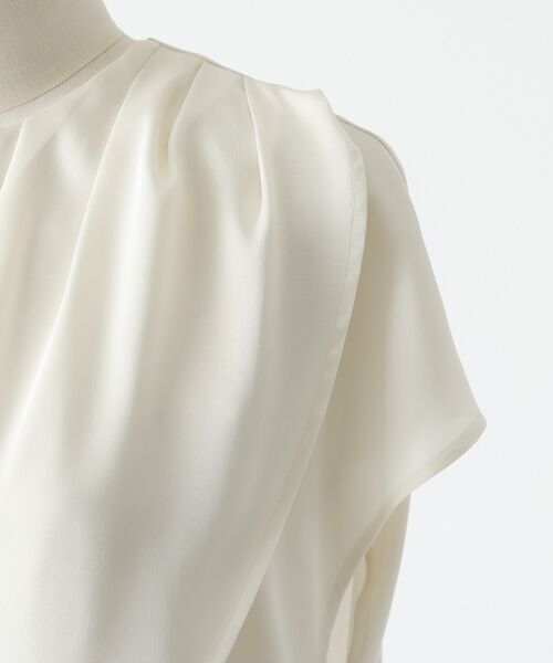 DESIGNWORKS / デザインワークス シャツ・ブラウス | 【セットアップ対応】サテンアシンメトリーケープブラウス | 詳細19