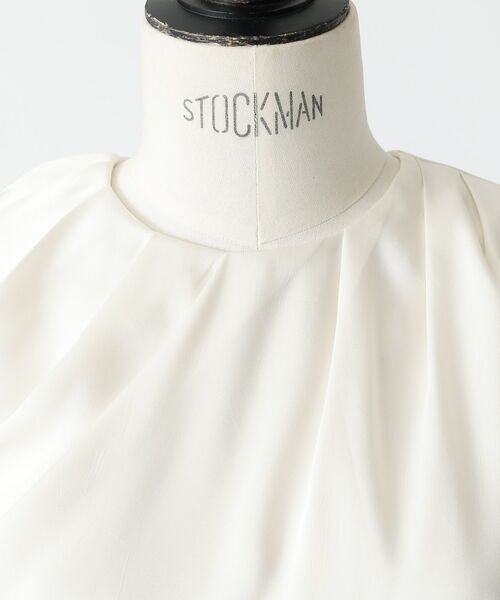 DESIGNWORKS / デザインワークス シャツ・ブラウス | サテンアシンメトリーケープブラウス【予約】 | 詳細3