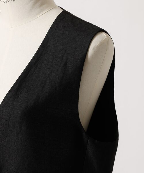 DESIGNWORKS / デザインワークス ベスト | リネン混リボンディティールジレ | 詳細13