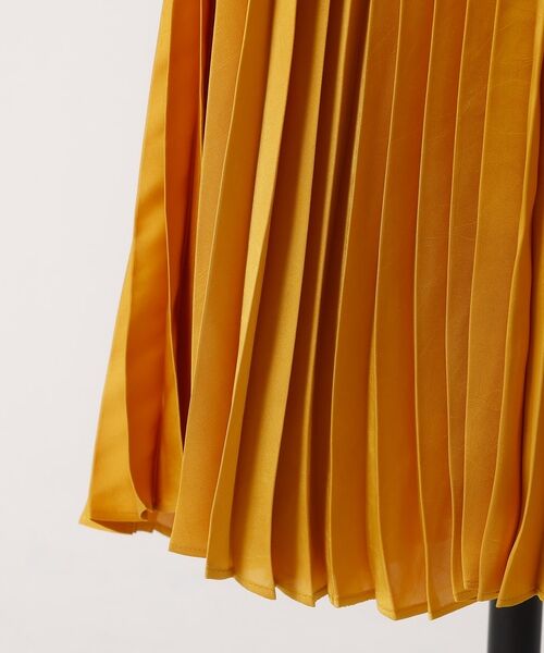 DESIGNWORKS / デザインワークス ミニ・ひざ丈スカート | サテンプリーツスカート【予約】 | 詳細6
