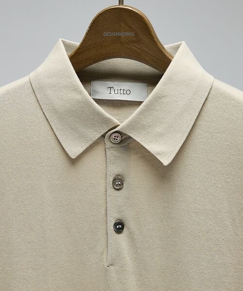 DESIGNWORKS / デザインワークス ポロシャツ | 【Tutto / トゥット】スタンドカラー半袖ポロシャツ / collar st | 詳細6