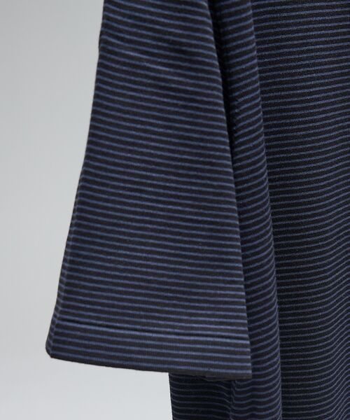 DESIGNWORKS / デザインワークス ポロシャツ | 【Tutto / トゥット】マイクロボーダー半袖ニット | 詳細12