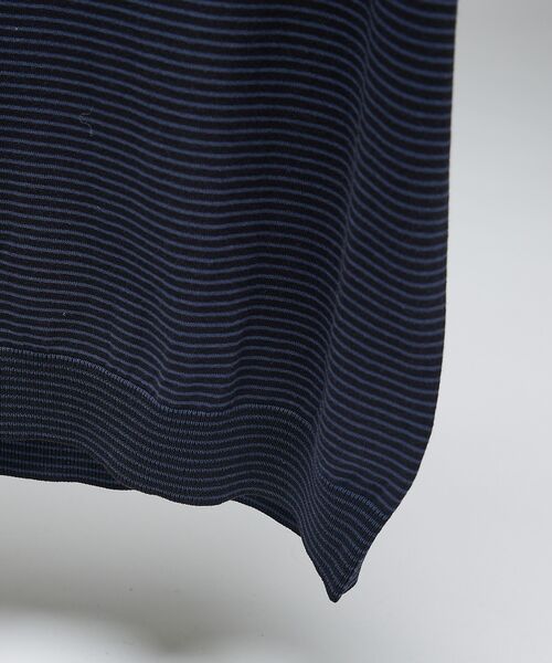 DESIGNWORKS / デザインワークス ポロシャツ | 【Tutto / トゥット】マイクロボーダー半袖ニット | 詳細13