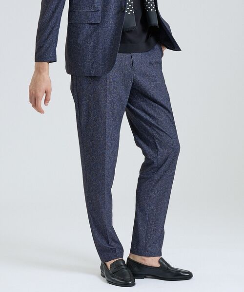 DESIGNWORKS / デザインワークス スラックス・ドレスパンツ | 【セットアップ対応】ナイロントリコット ダブルプリント パンツ / ストレッチ | 詳細1