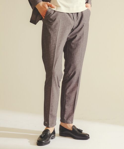 DESIGNWORKS / デザインワークス スラックス・ドレスパンツ | 【セットアップ対応】ナイロントリコット ダブルプリント パンツ / ストレッチ | 詳細15