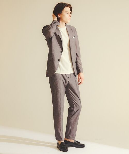 DESIGNWORKS / デザインワークス スラックス・ドレスパンツ | 【セットアップ対応】ナイロントリコット ダブルプリント パンツ / ストレッチ | 詳細18