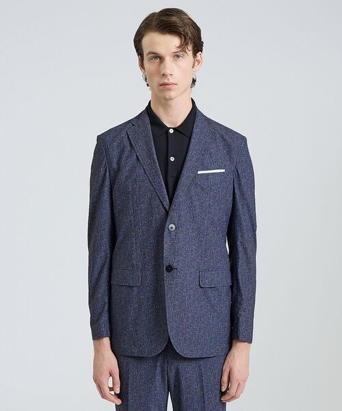 DESIGNWORKS / デザインワークス テーラードジャケット | 【セットアップ対応】ナイロントリコット ダブルプリント ジャケット / ストレッ | 詳細1