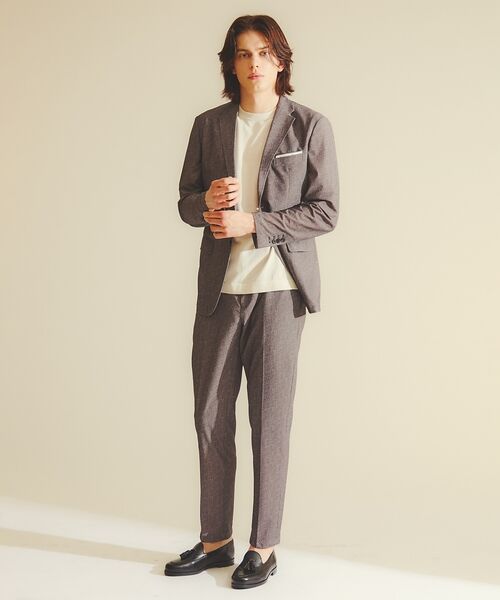 DESIGNWORKS / デザインワークス テーラードジャケット | 【セットアップ対応】ナイロントリコット ダブルプリント ジャケット / ストレッ | 詳細22