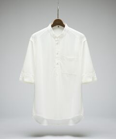 DESIGNWORKS / デザインワークス Tシャツ | シルクブレンド スタンドカラーヘンリーシャツ / Tシャツ / 5分袖