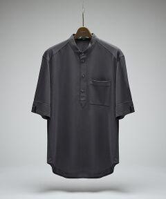DESIGNWORKS / デザインワークス Tシャツ | シルクブレンド スタンドカラーヘンリーシャツ / Tシャツ / 5分袖