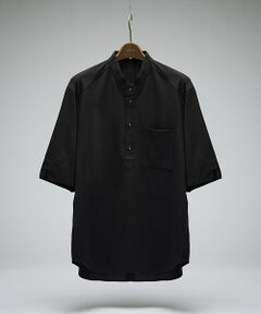 DESIGNWORKS / デザインワークス Tシャツ | シルクブレンド スタンドカラーヘンリーシャツ / Tシャツ / 5分袖