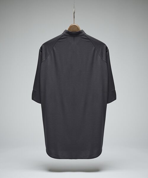 DESIGNWORKS / デザインワークス Tシャツ | シルクブレンド スタンドカラーヘンリーシャツ / Tシャツ / 5分袖 | 詳細4