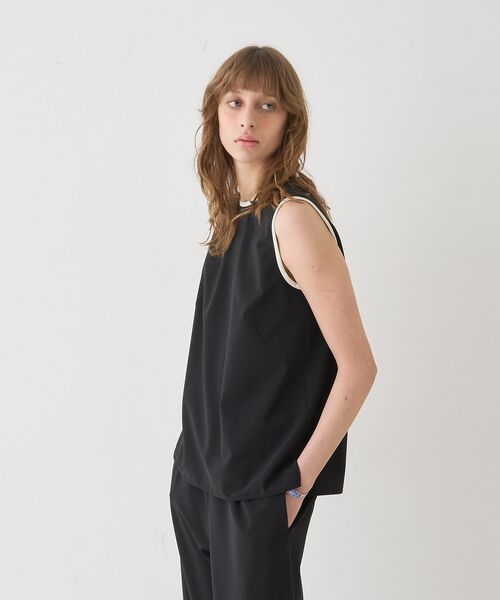 DESIGNWORKS / デザインワークス シャツ・ブラウス | 【セットアップ対応】クールタッチバイカラーノースリーブブラウス【予約】 | 詳細25