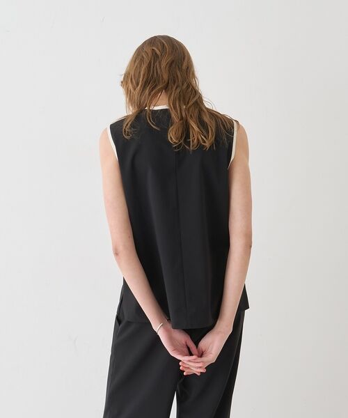 DESIGNWORKS / デザインワークス シャツ・ブラウス | 【セットアップ対応】クールタッチバイカラーノースリーブブラウス【予約】 | 詳細26