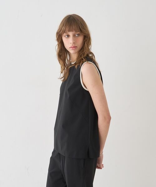 DESIGNWORKS / デザインワークス シャツ・ブラウス | 【セットアップ対応】クールタッチバイカラーノースリーブブラウス【予約】 | 詳細28