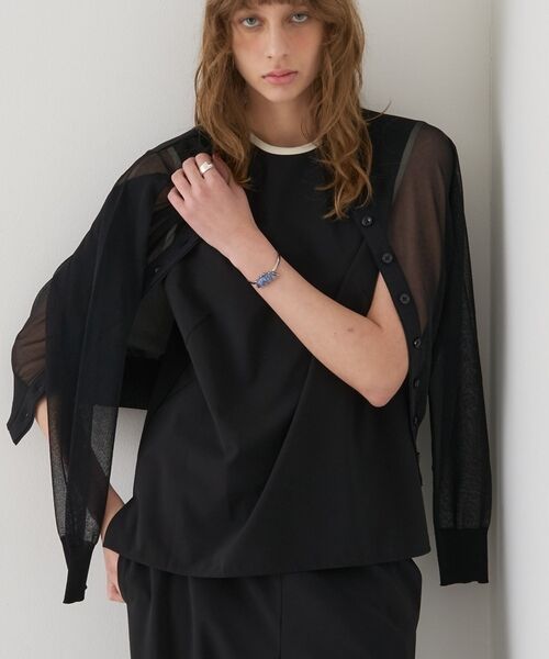 DESIGNWORKS / デザインワークス シャツ・ブラウス | 【セットアップ対応】クールタッチバイカラーノースリーブブラウス【予約】 | 詳細29