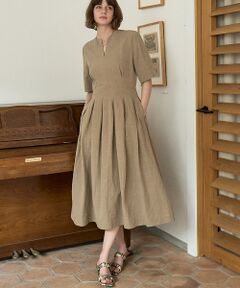 DESIGNWORKS / デザインワークス ワンピース | コットンリネンタイプライタータックワンピース【予約】