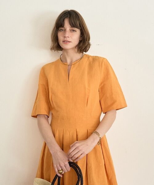 DESIGNWORKS / デザインワークス ワンピース | コットンリネンタイプライタータックワンピース【予約】 | 詳細11