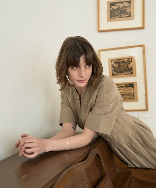 DESIGNWORKS / デザインワークス ワンピース | コットンリネンタイプライタータックワンピース【予約】 | 詳細29